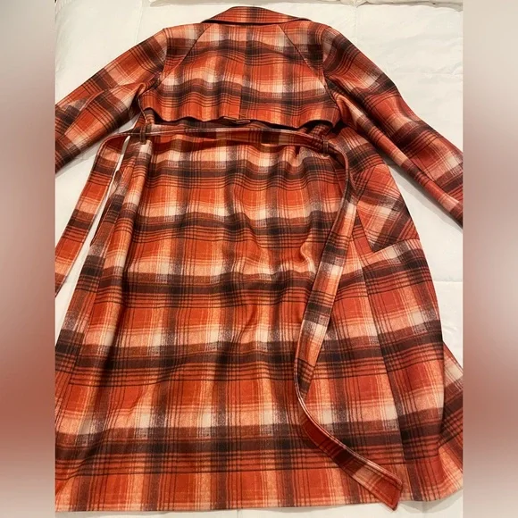 NVLT Plaid Print Overcoat - Picture 8 of 13